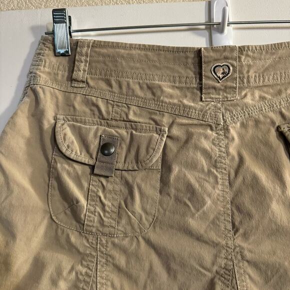 Kuhl Patina Dye Khaki Beige Splash Hiking Skirt Gorpcore Tenniscore Size 8 - Picture 5 of 8